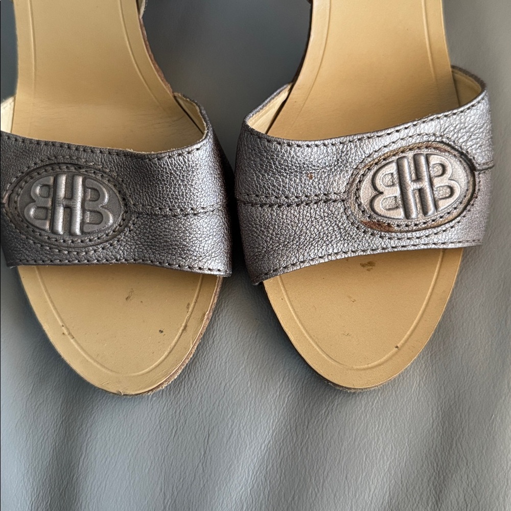 Hugo Boss Metallic Bronze Slingback Heels sz 7.5 - Picture 8 of 8